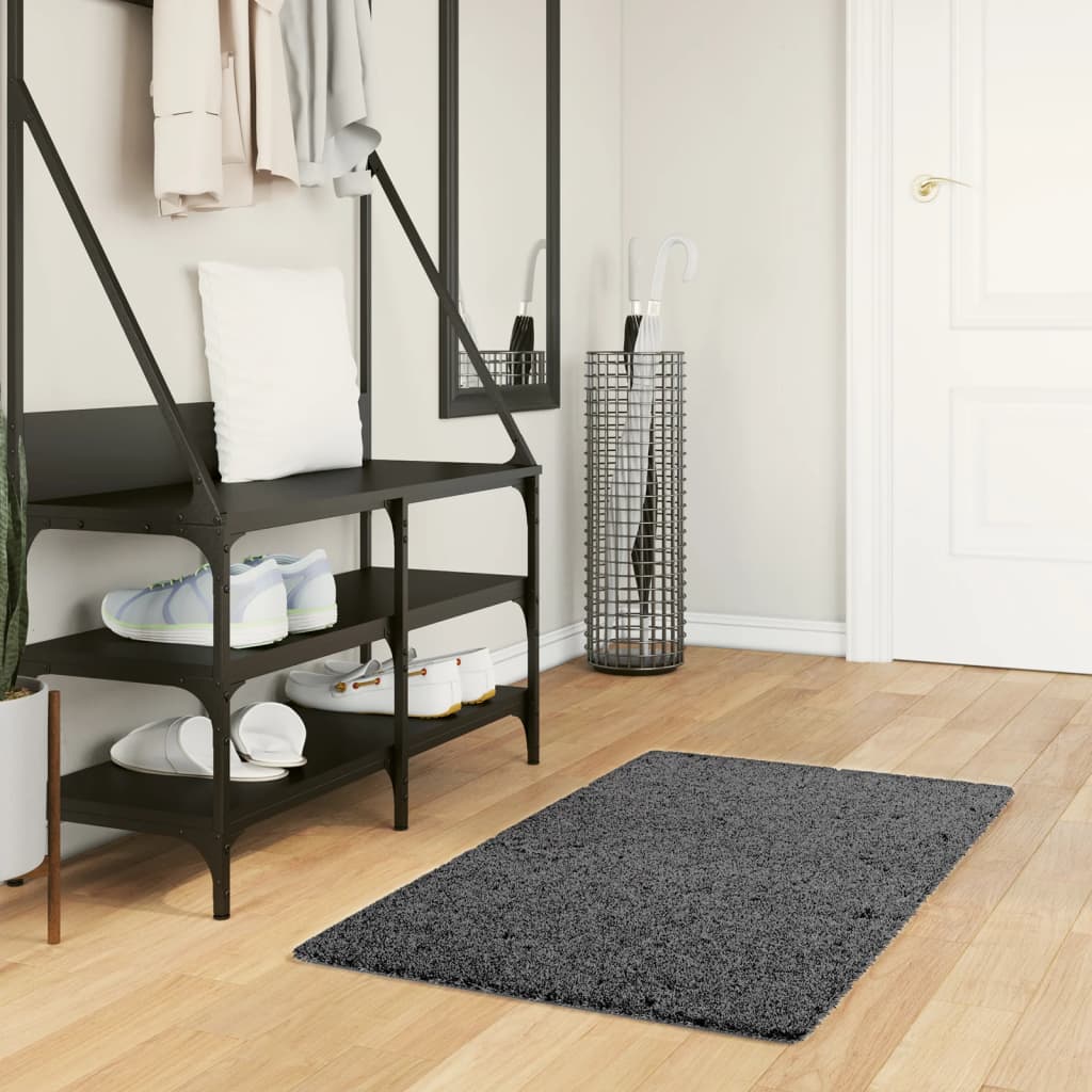 Tæppe OVIEDO kortluvet antracit 60x110 cm