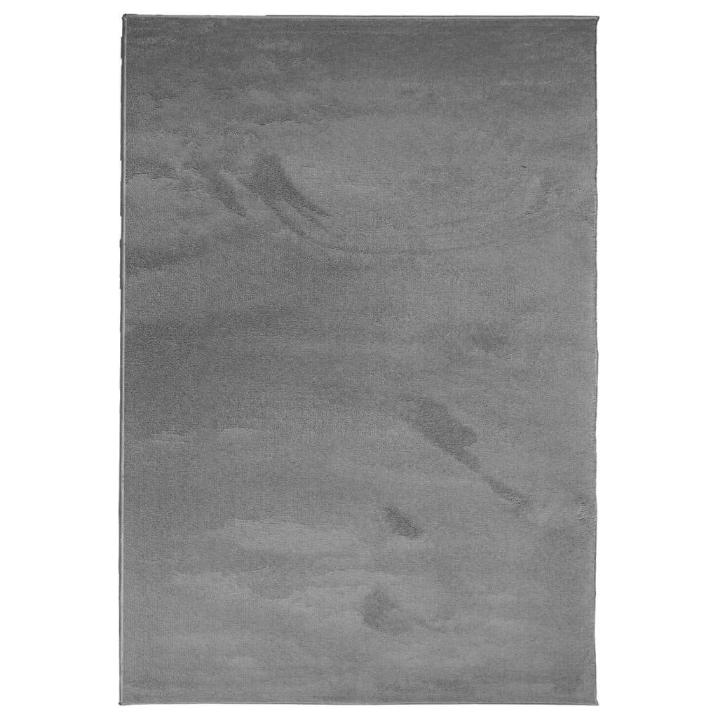 Tæppe OVIEDO Kort Luv antracit 120x170 cm