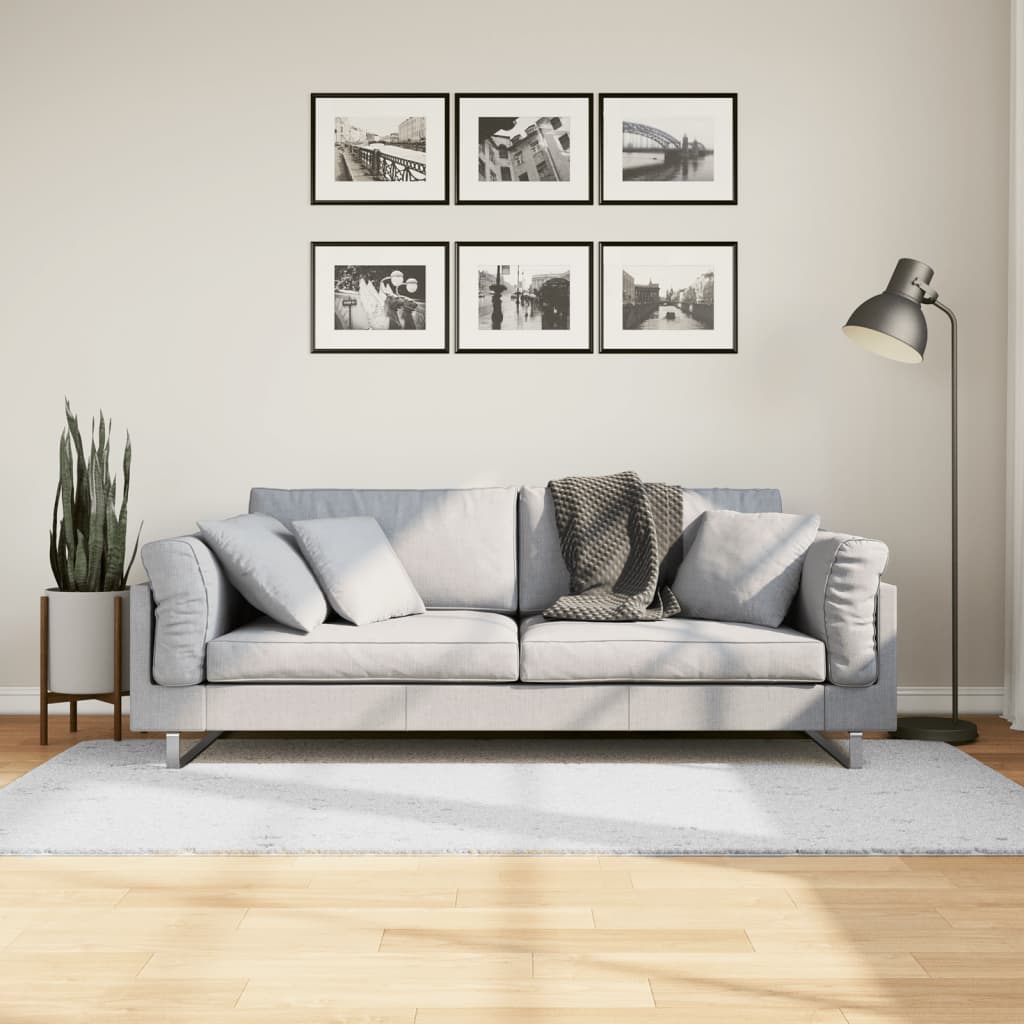 Tæppe OVIEDO Kort Luv Grå 100x200 cm