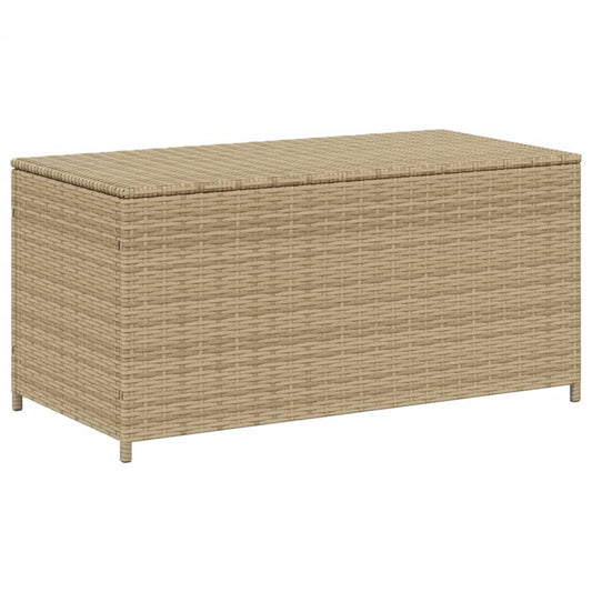 Gartentruhe Beige 190L Poly Rattan
