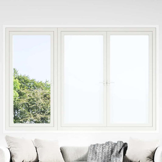 Fensterfolien 5 Stk. Statisch Matt Weiß PVC