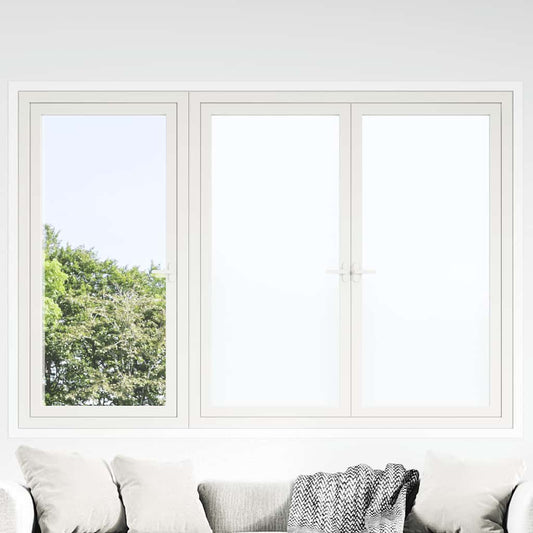 Fensterfolien 5 Stk. Statisch Matt Weiß PVC