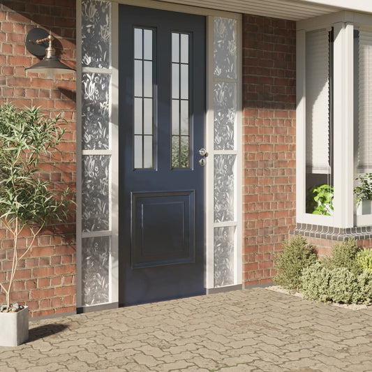 Fensterfolien 2 Stk. Matt Blumenmuster PVC