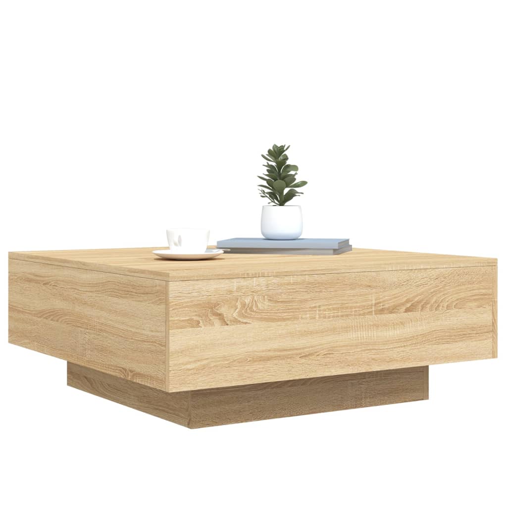 Sofabord Sonoma eg 80x80x31 cm træmateriale