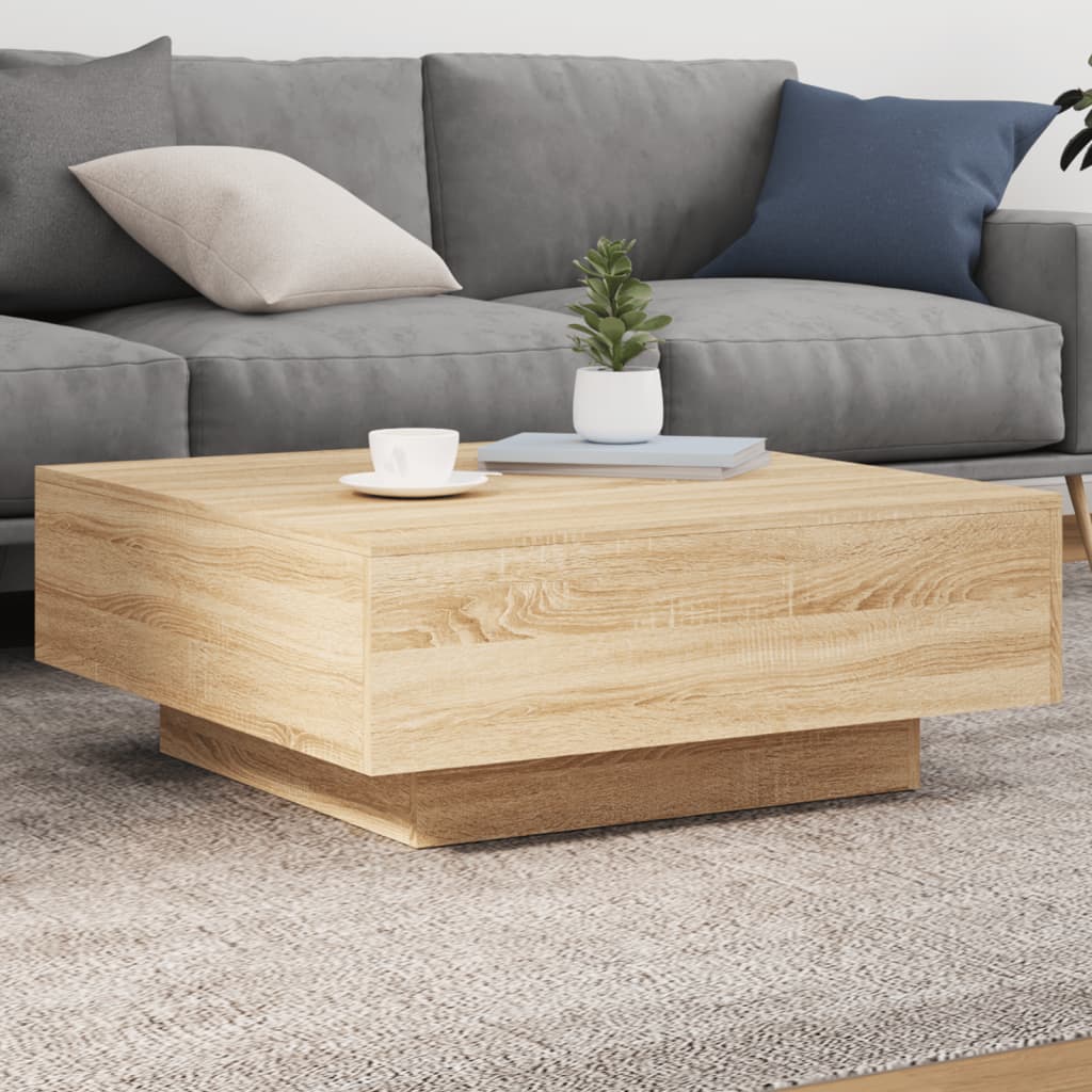 Sofabord Sonoma eg 80x80x31 cm træmateriale