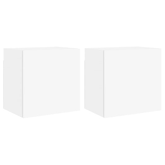 TV-Wandschränke 2 Stk. Weiß 40,5x30x40 cm Holzwerkstoff