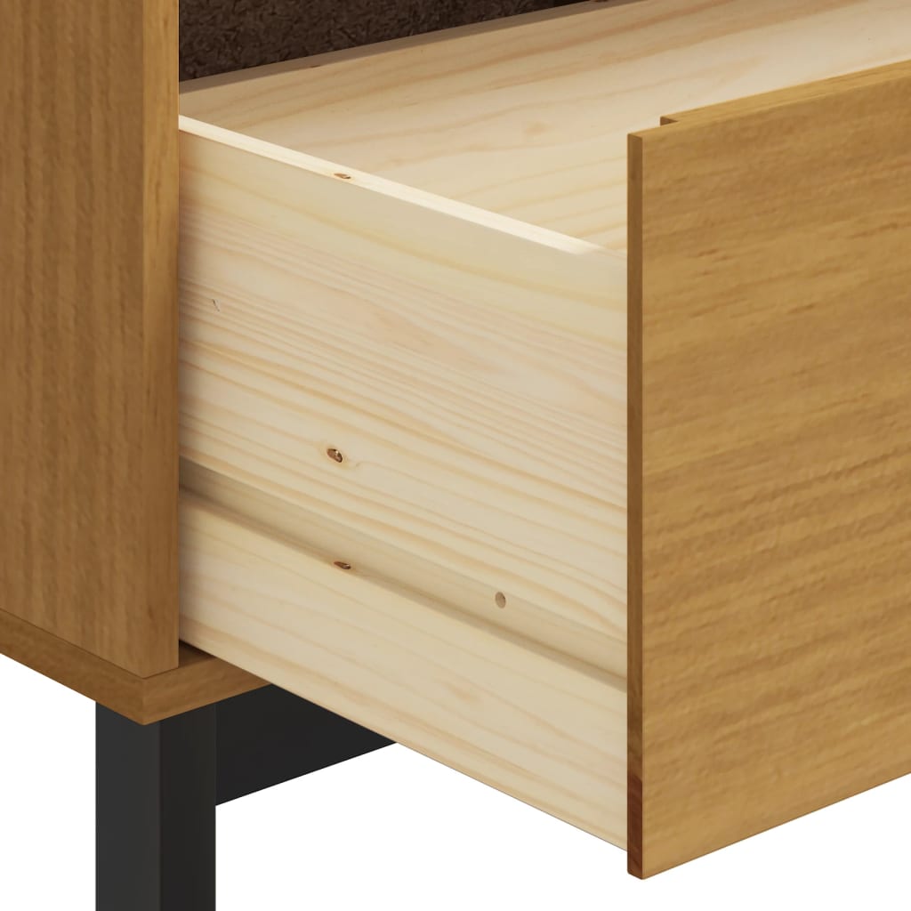 Skuffeskab FLAM 110x40x80 cm massiv fyrretræ