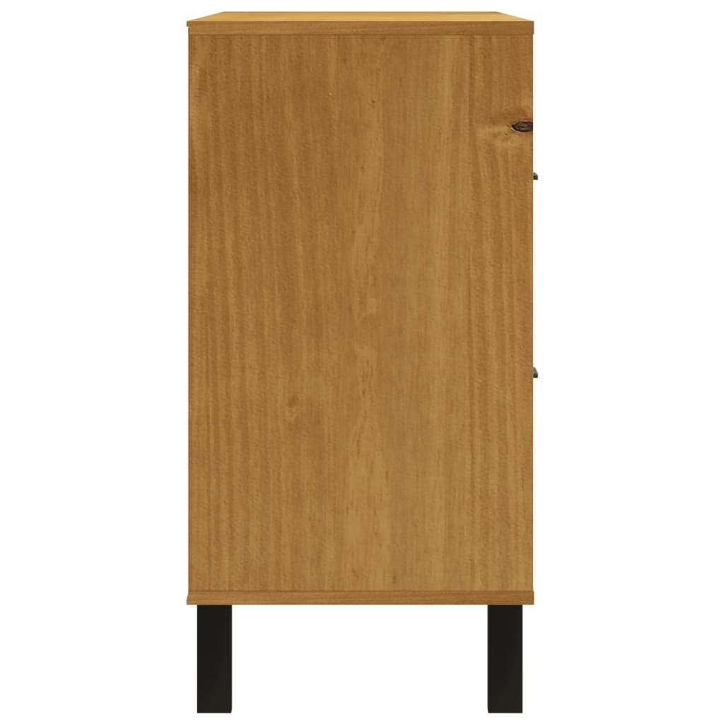 Skuffeskab FLAM 110x40x80 cm massiv fyrretræ