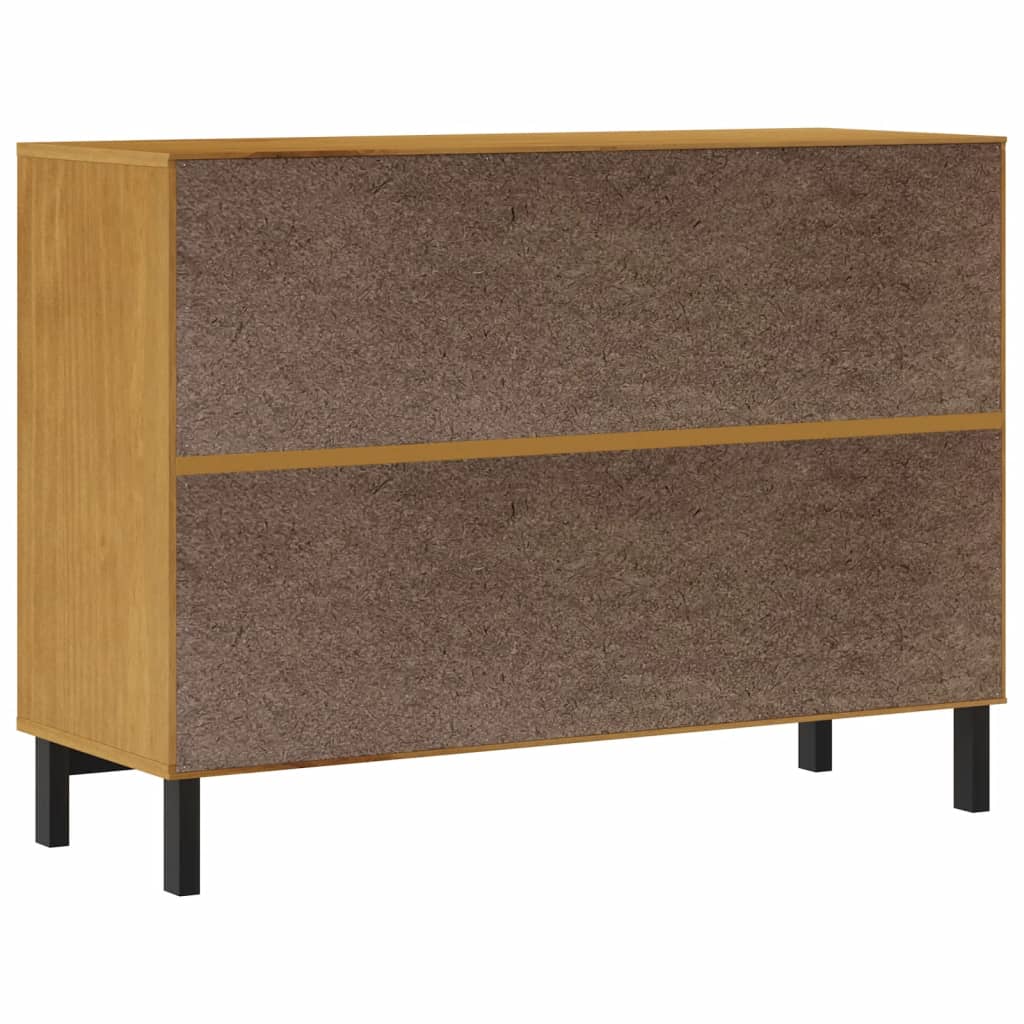 Skuffeskab FLAM 110x40x80 cm massiv fyrretræ