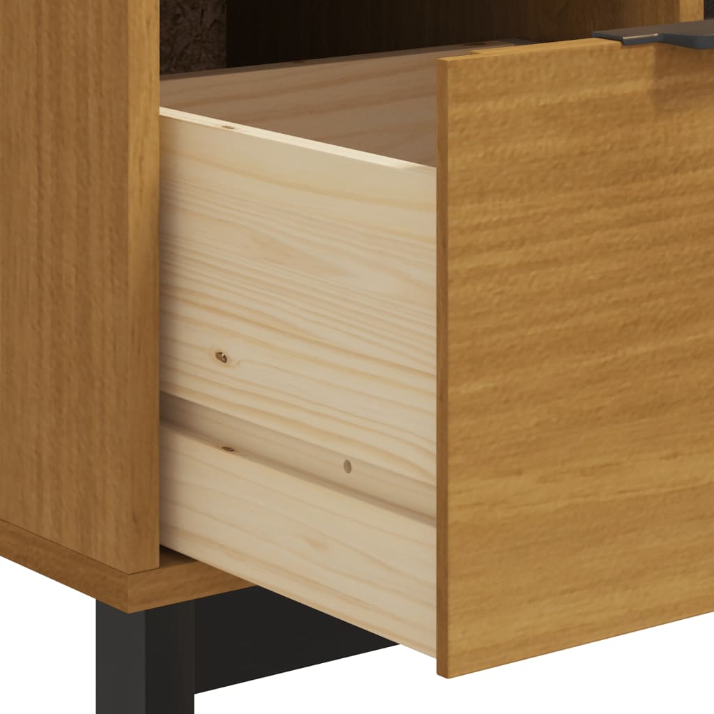 Skuffeskab FLAM 110x40x80 cm massiv fyrretræ