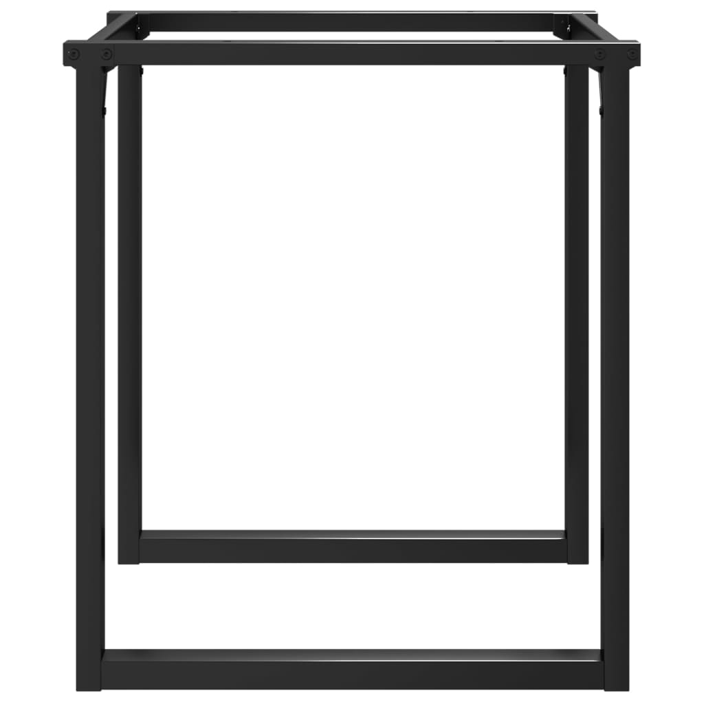 Esstisch-Gestell in O-Form 70x70x73 cm Stahl