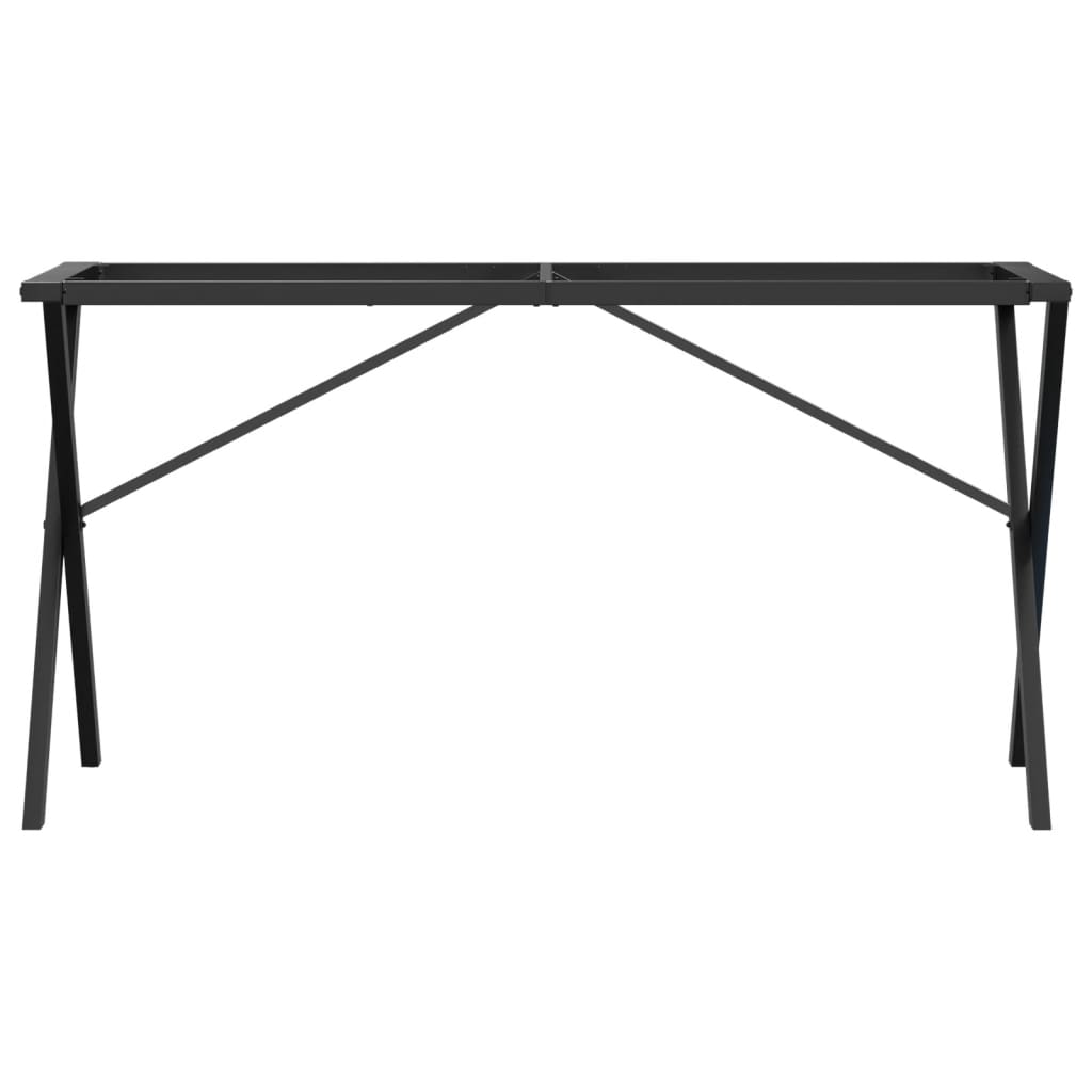 Esstisch-Gestell in X-Form 140x60x73 cm Stahl