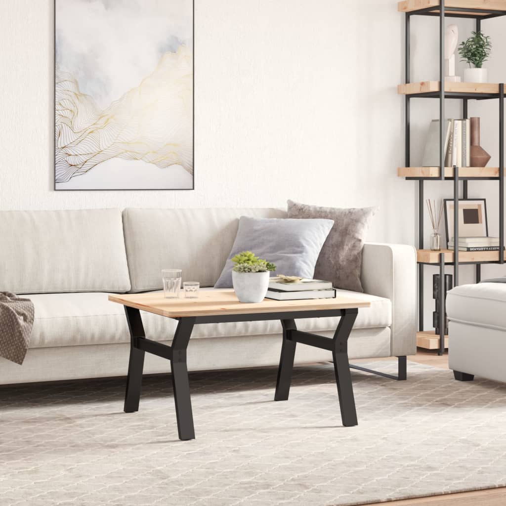 Couchtisch-Gestell in Y-Form 70x60x43 cm Stahl