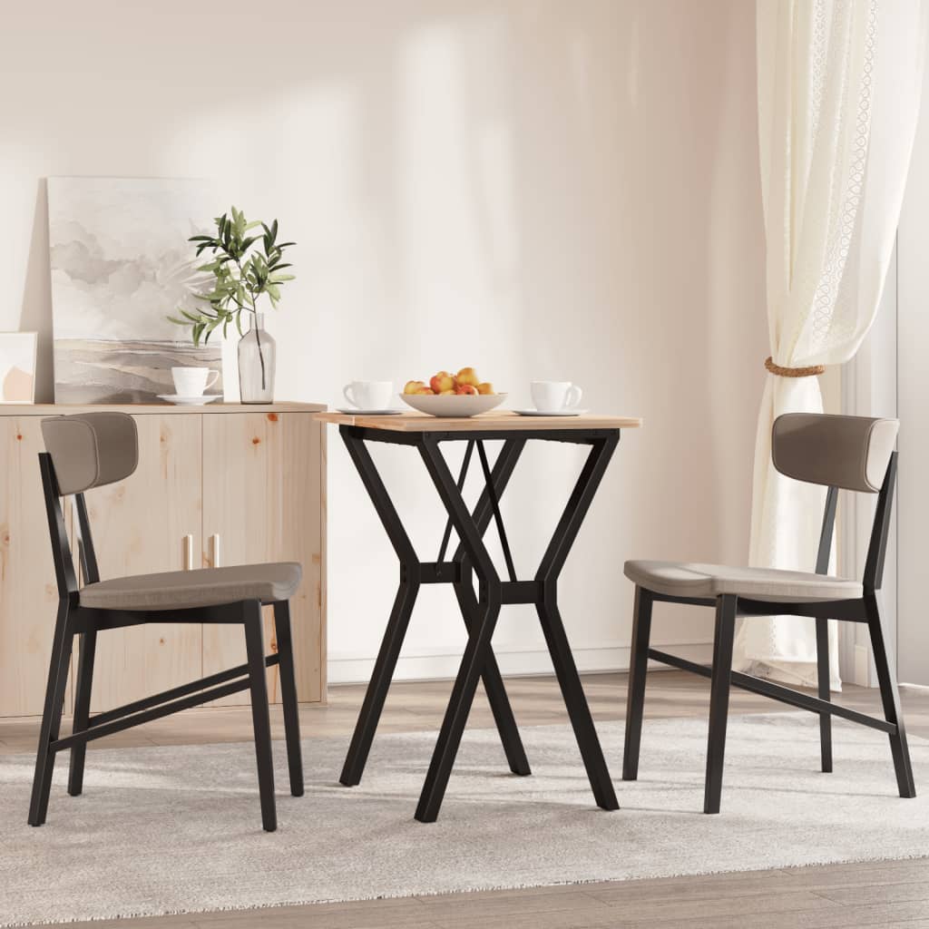Esstisch-Gestell in Y-Form 50x40x73 cm Stahl