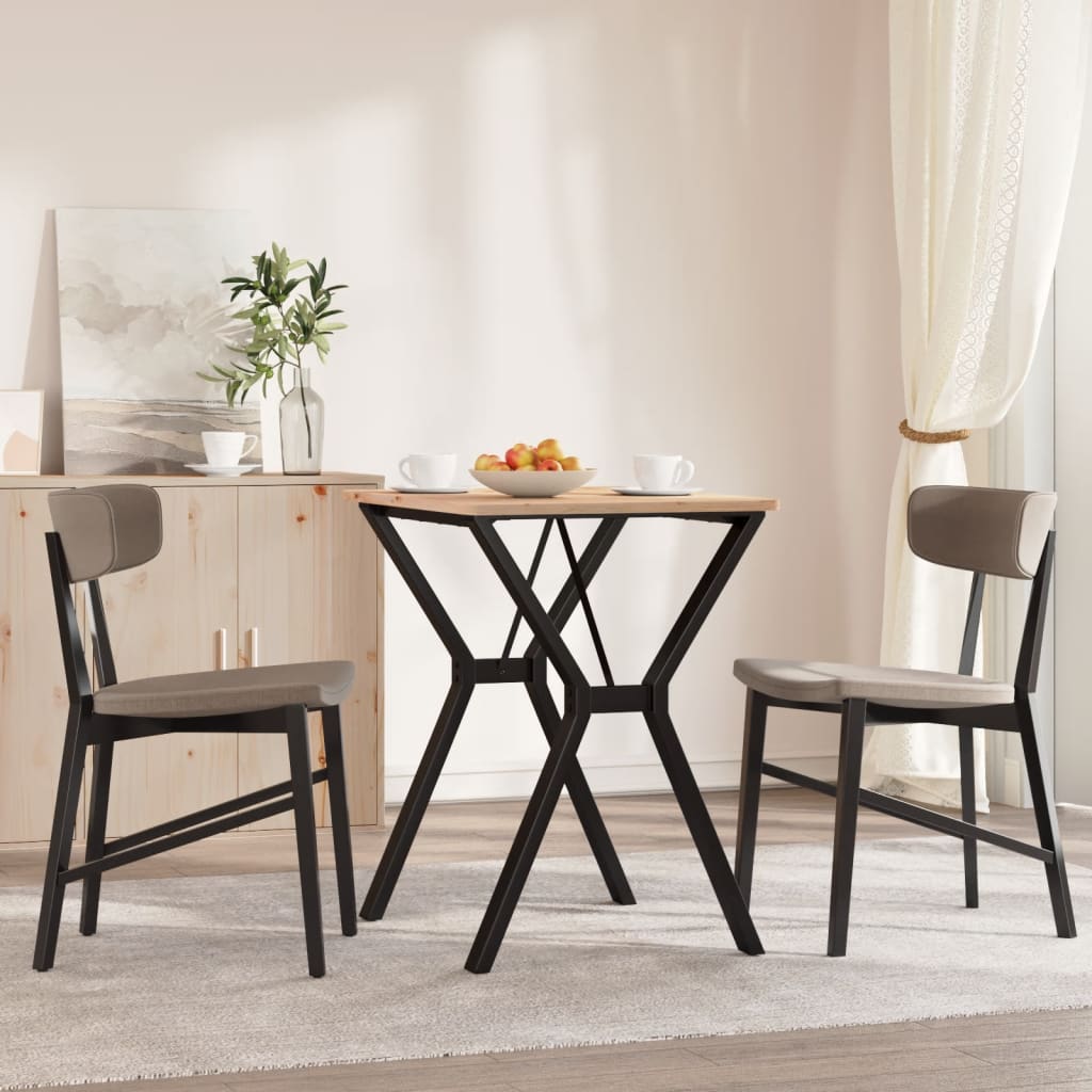 Esstisch-Gestell in Y-Form 60x50x73 cm Stahl