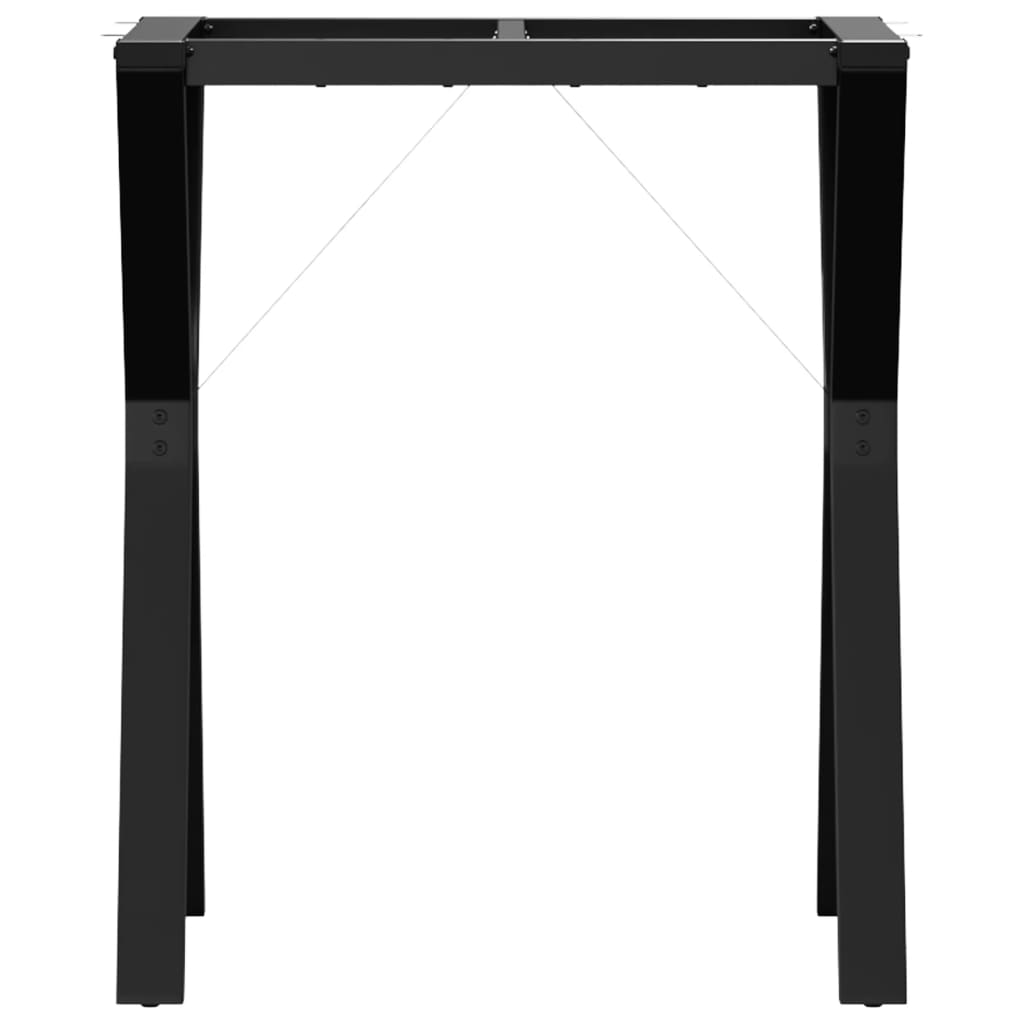 Esstisch-Gestell in Y-Form 60x40x73 cm Stahl