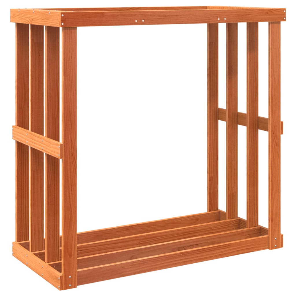 Udendørs brændestativ Voks Brun 109x52x106 cm Massivt træ