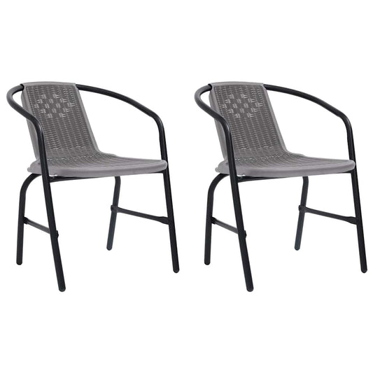 7-tlg. Garten-Essgruppe mit Kissen Beige Poly Rattan