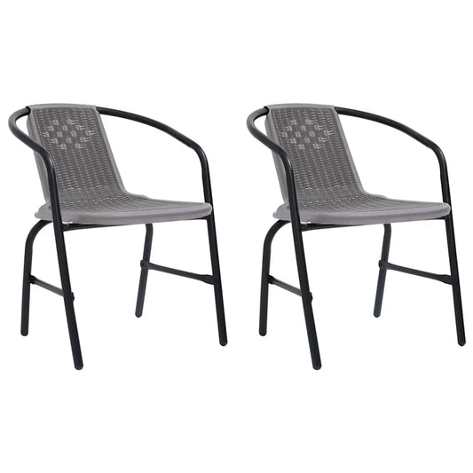 7-tlg. Garten-Essgruppe mit Kissen Beige Poly Rattan
