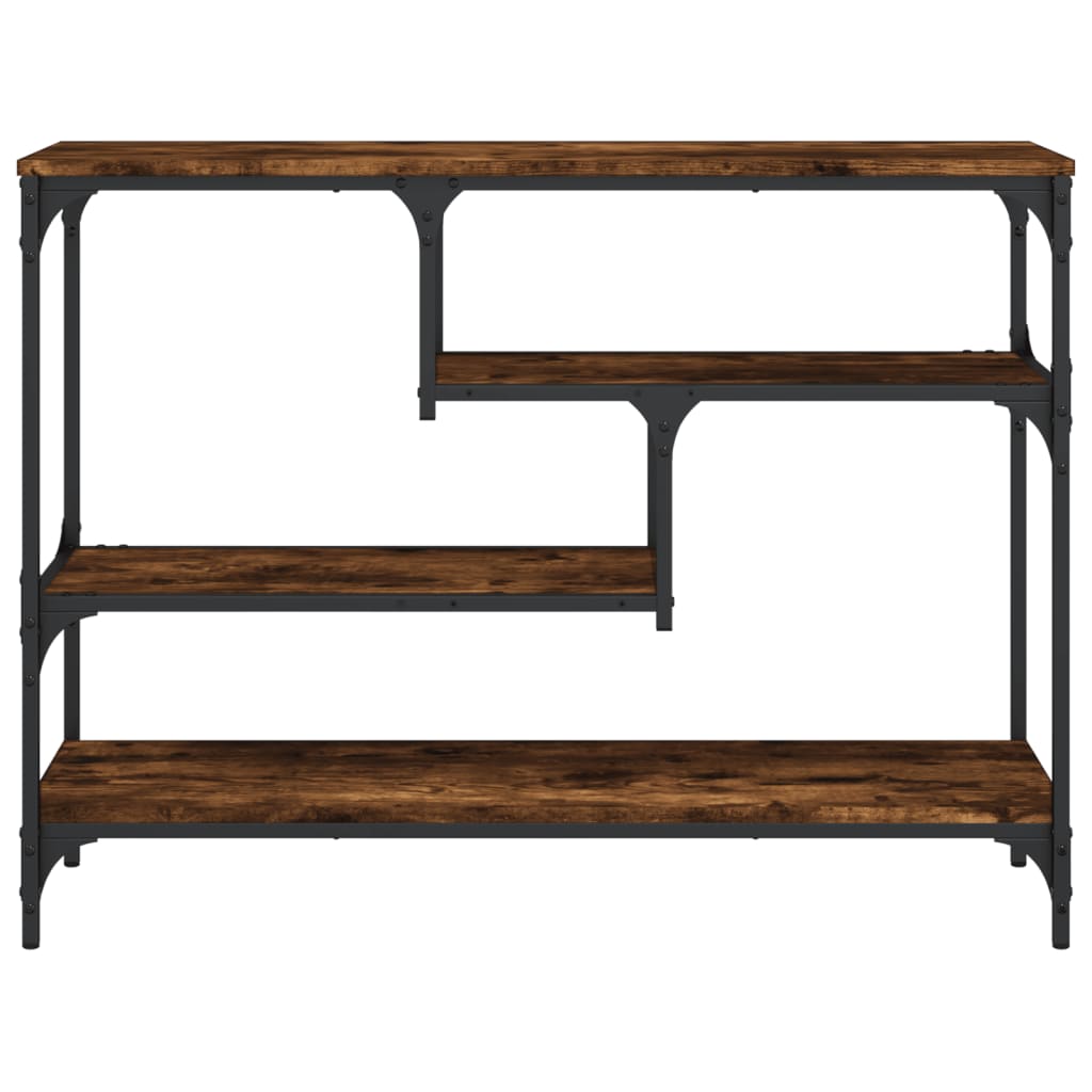 Konsolbord røget eg 100x30x75 cm træmateriale