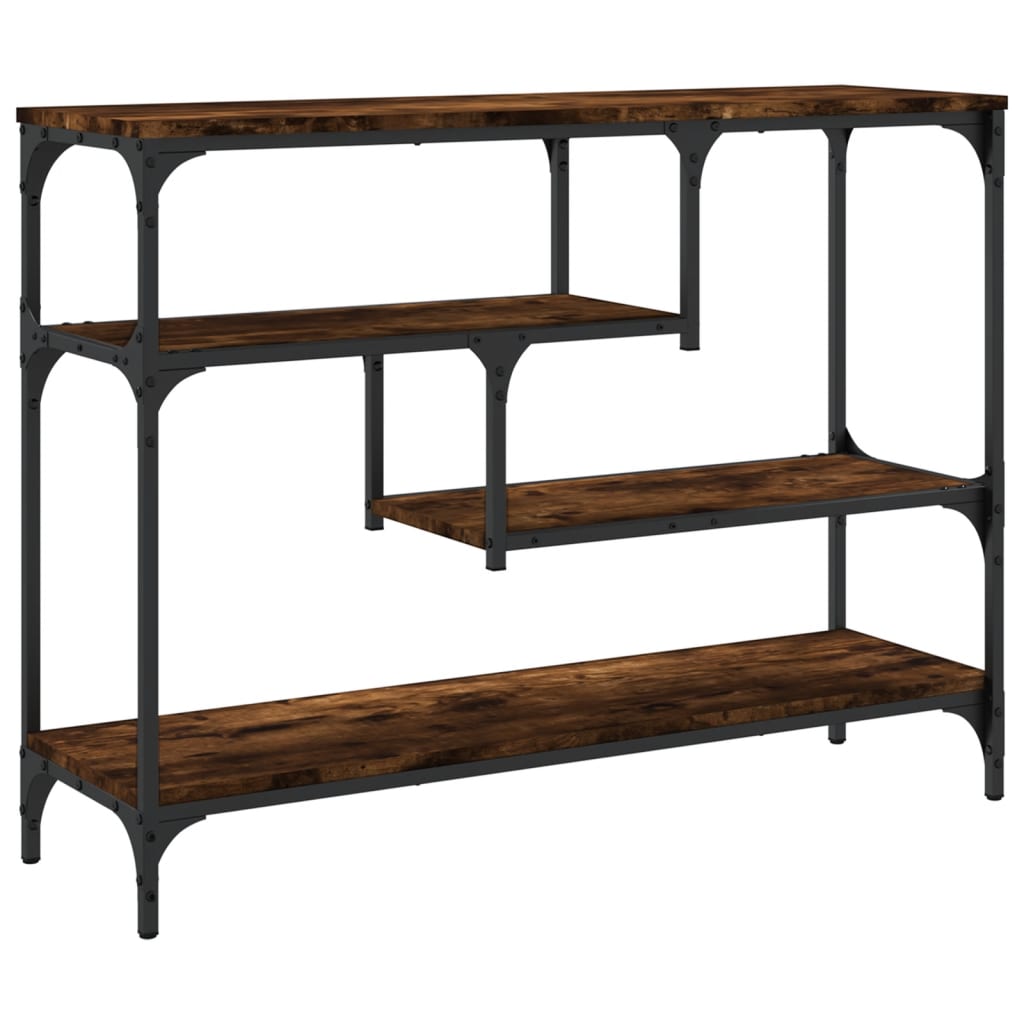 Konsolbord røget eg 100x30x75 cm træmateriale