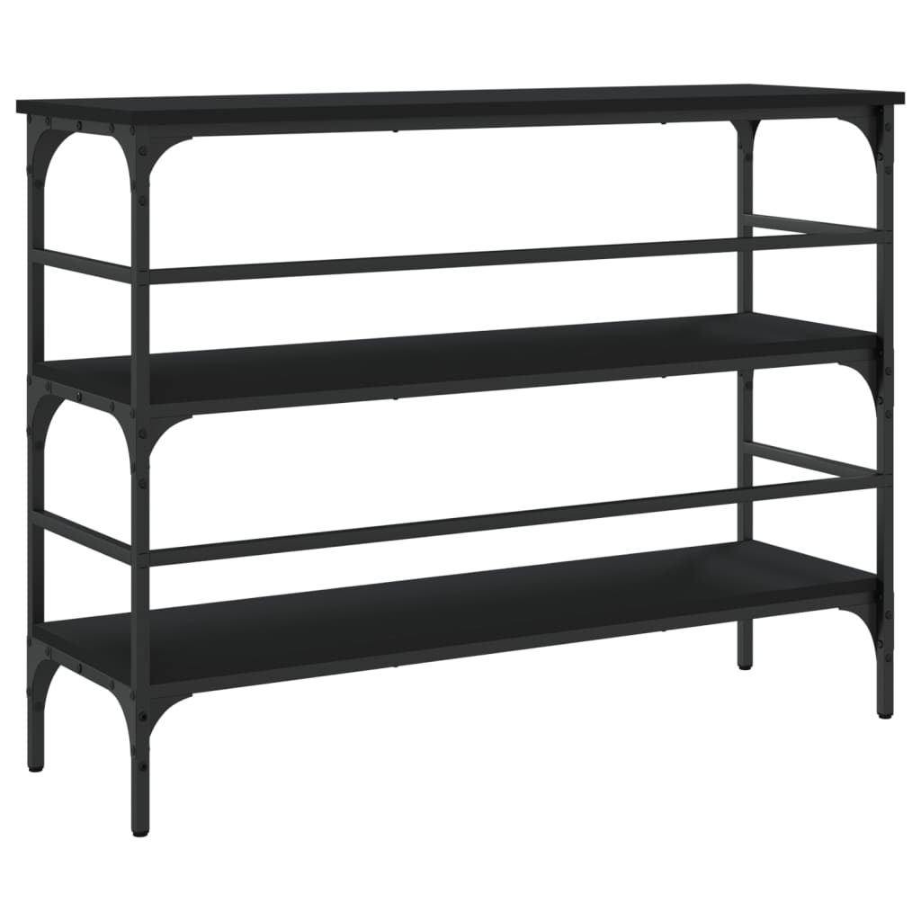 Konsolbord Sort 100x32x75 cm Træmateriale