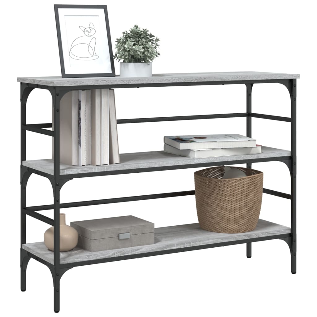 Konsolbord Grå Sonoma 100x32x75 cm Træmateriale