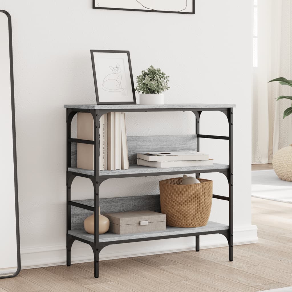 Konsolbord Grå Sonoma 75x32x75 cm Træmateriale