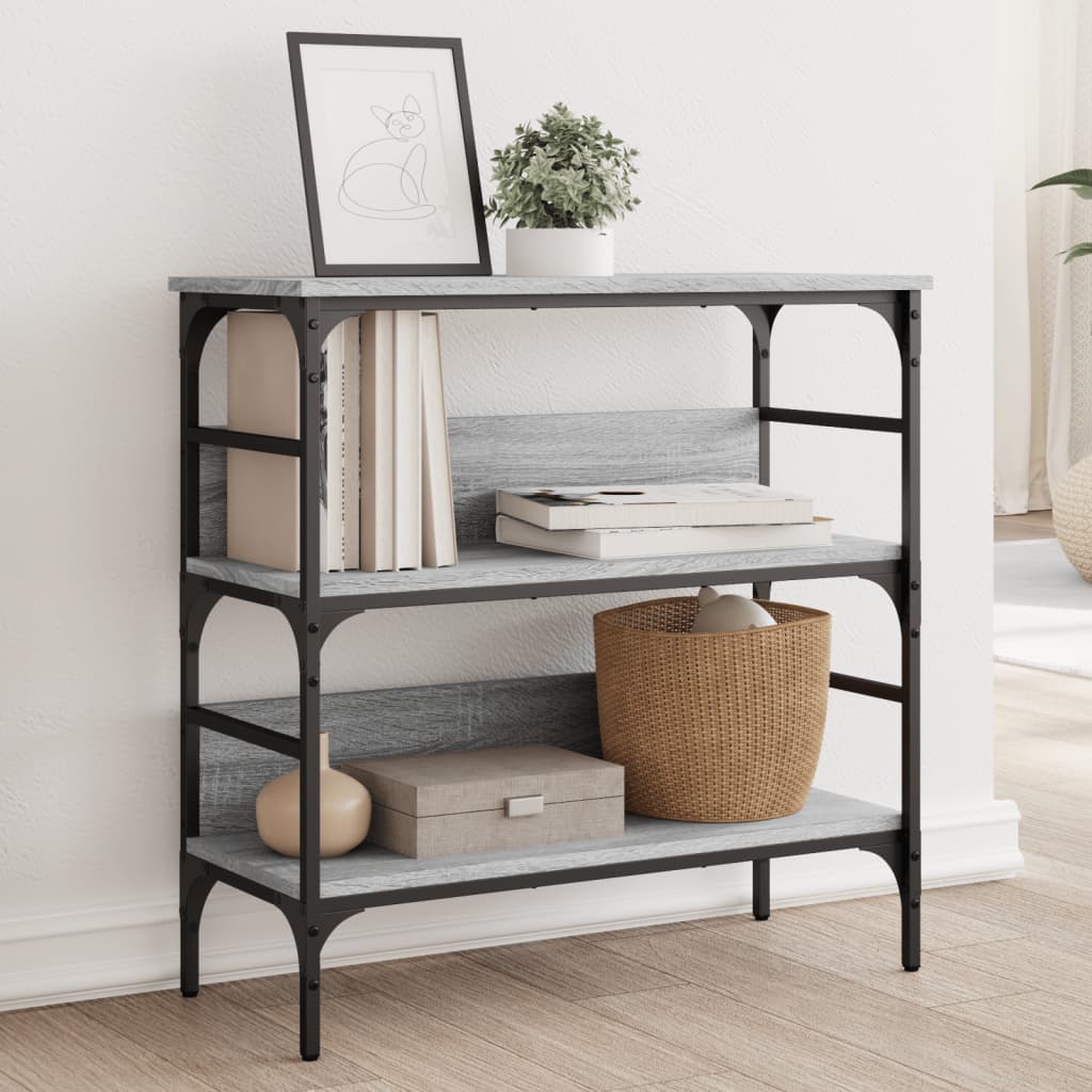 Konsolbord Grå Sonoma 75x32x75 cm Træmateriale