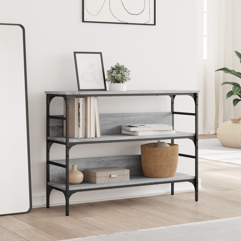 Konsolbord Grå Sonoma 100x32x75 cm Træmateriale
