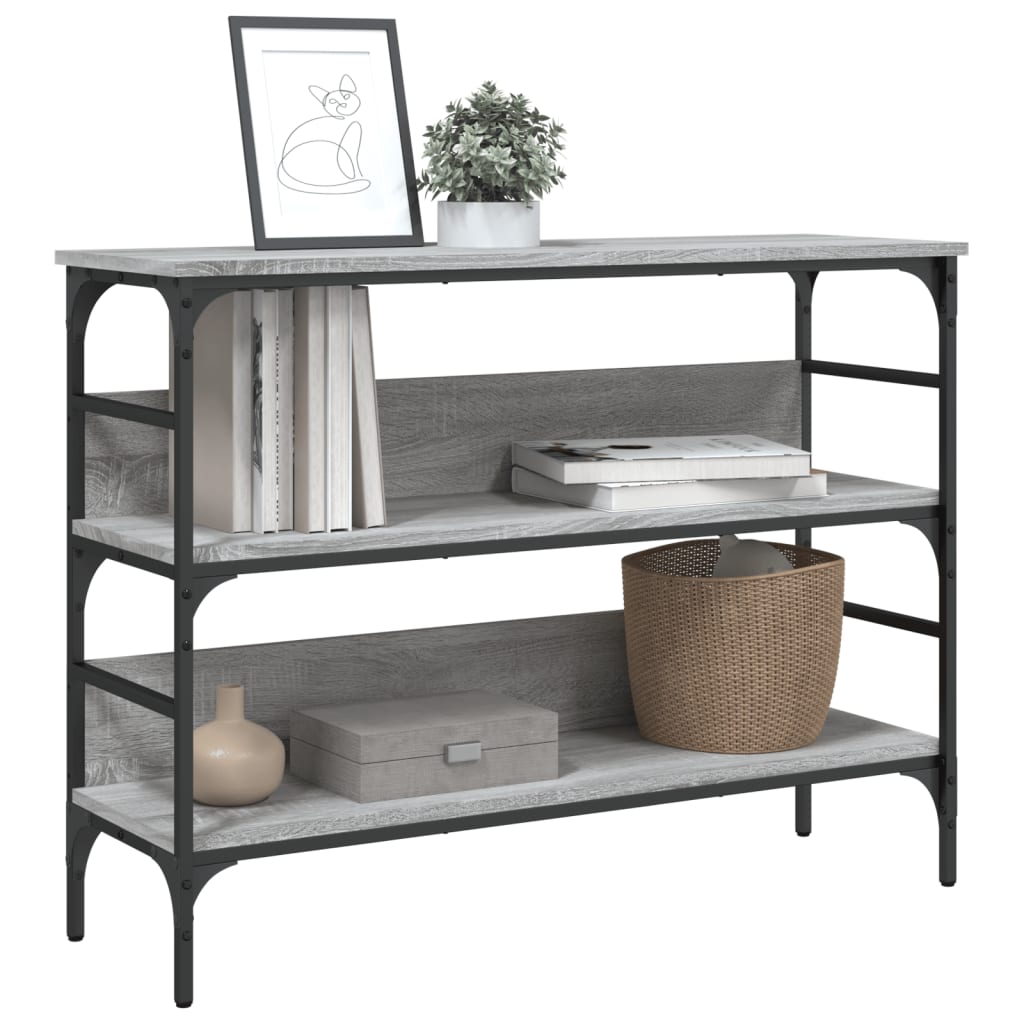 Konsolbord Grå Sonoma 100x32x75 cm Træmateriale