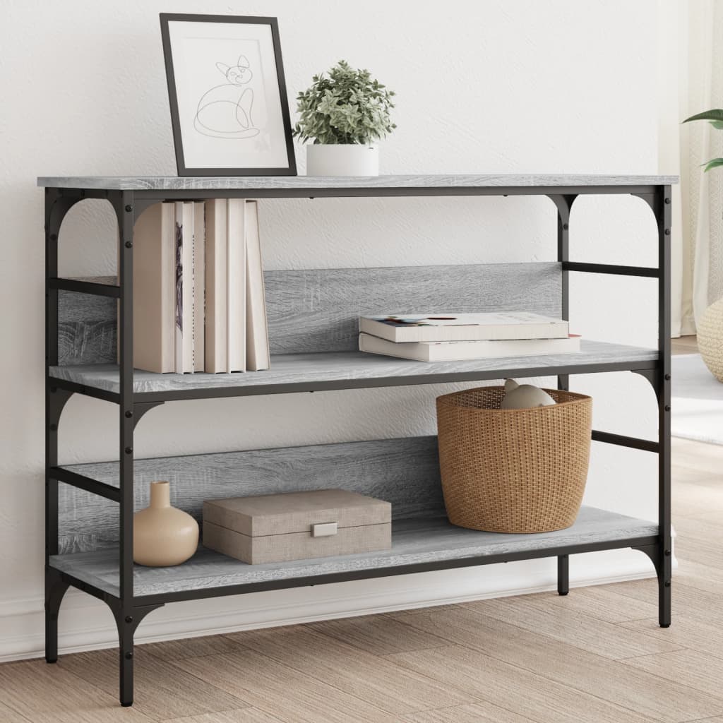 Konsolbord Grå Sonoma 100x32x75 cm Træmateriale