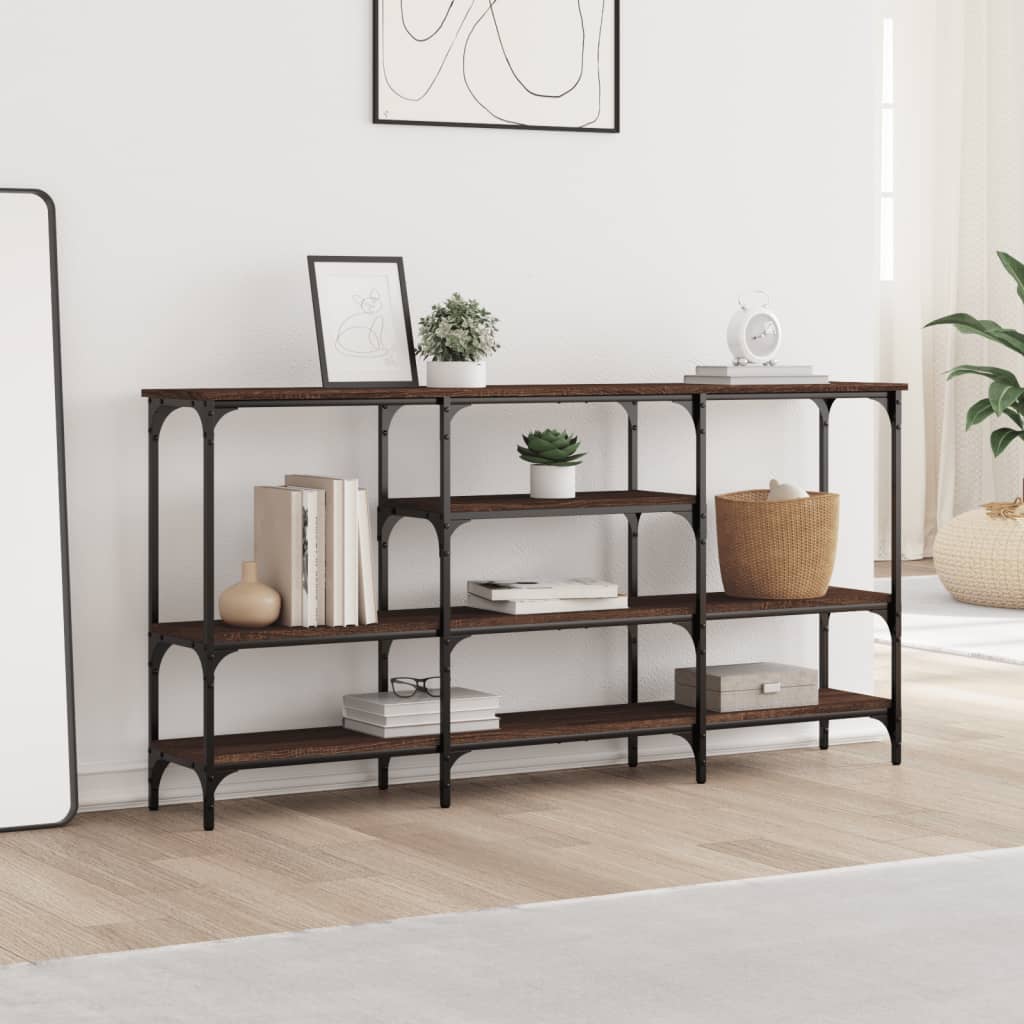 Konsolbord Brun Eg Look 160x29x80 cm Træmateriale