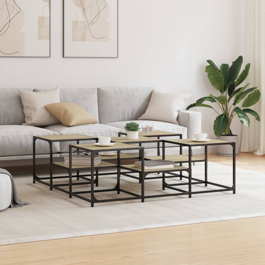 Sofabord Sonoma eg 121x121x40 cm træmateriale