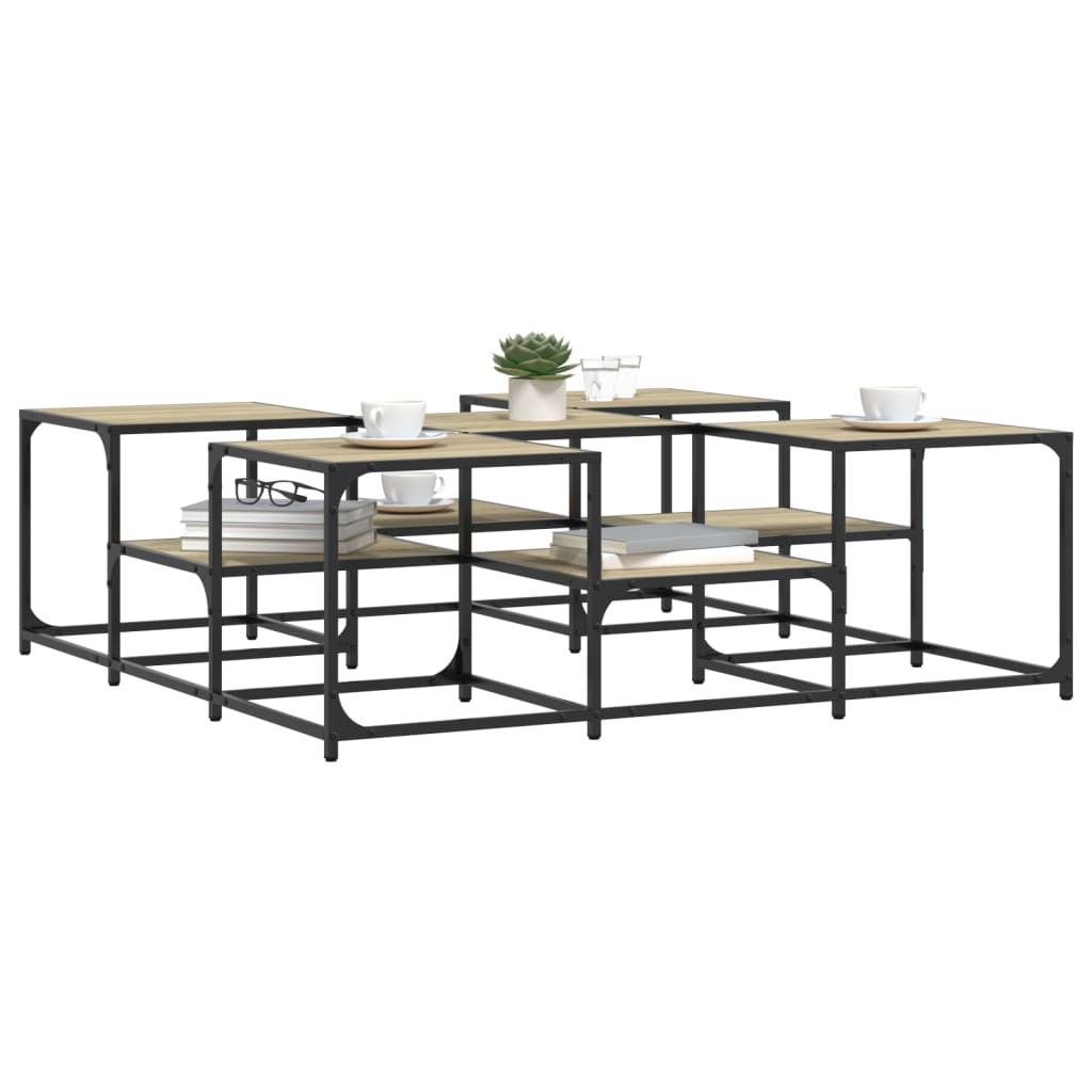 Sofabord Sonoma eg 121x121x40 cm træmateriale