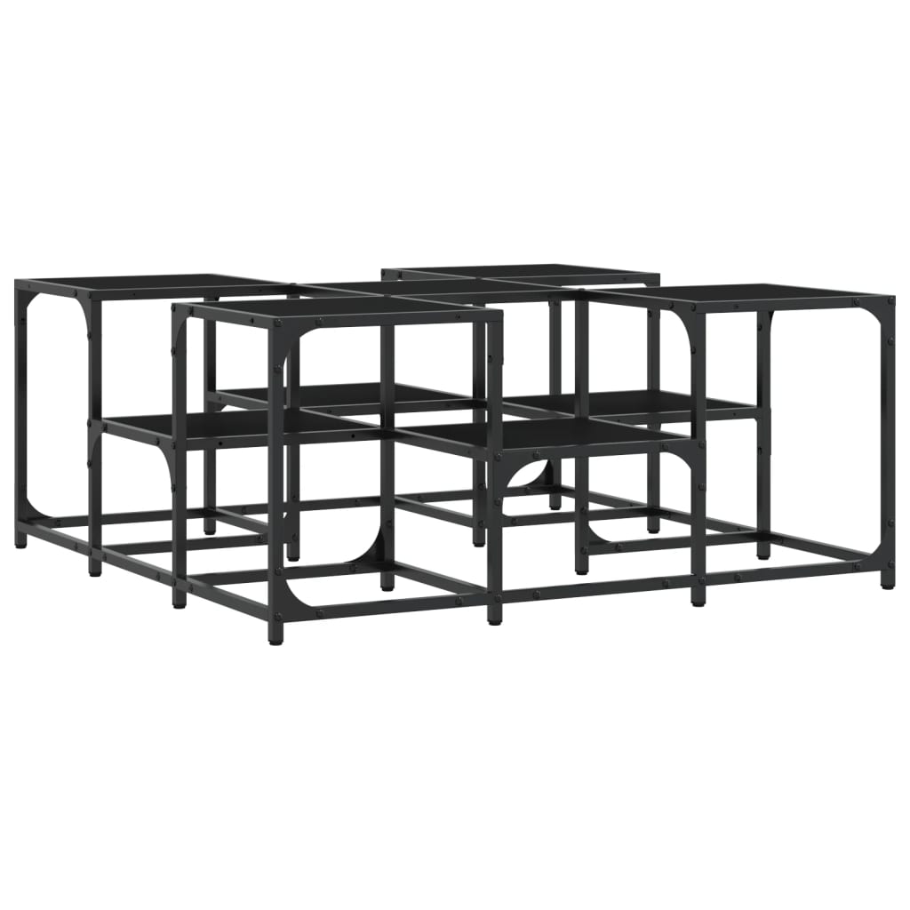 Sofabord Sort 91x91x40 cm Træ Materiale