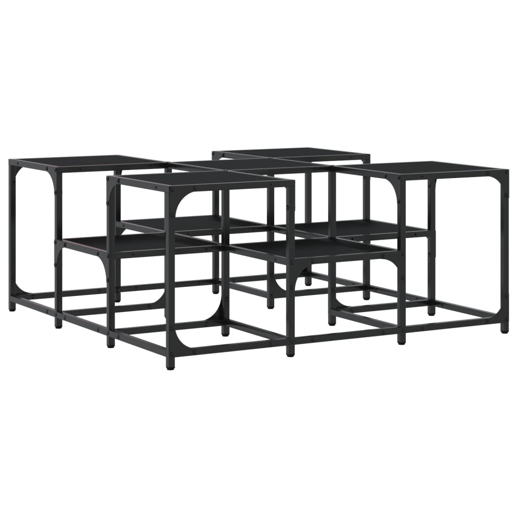 Sofabord Sort 91x91x40 cm Træ Materiale