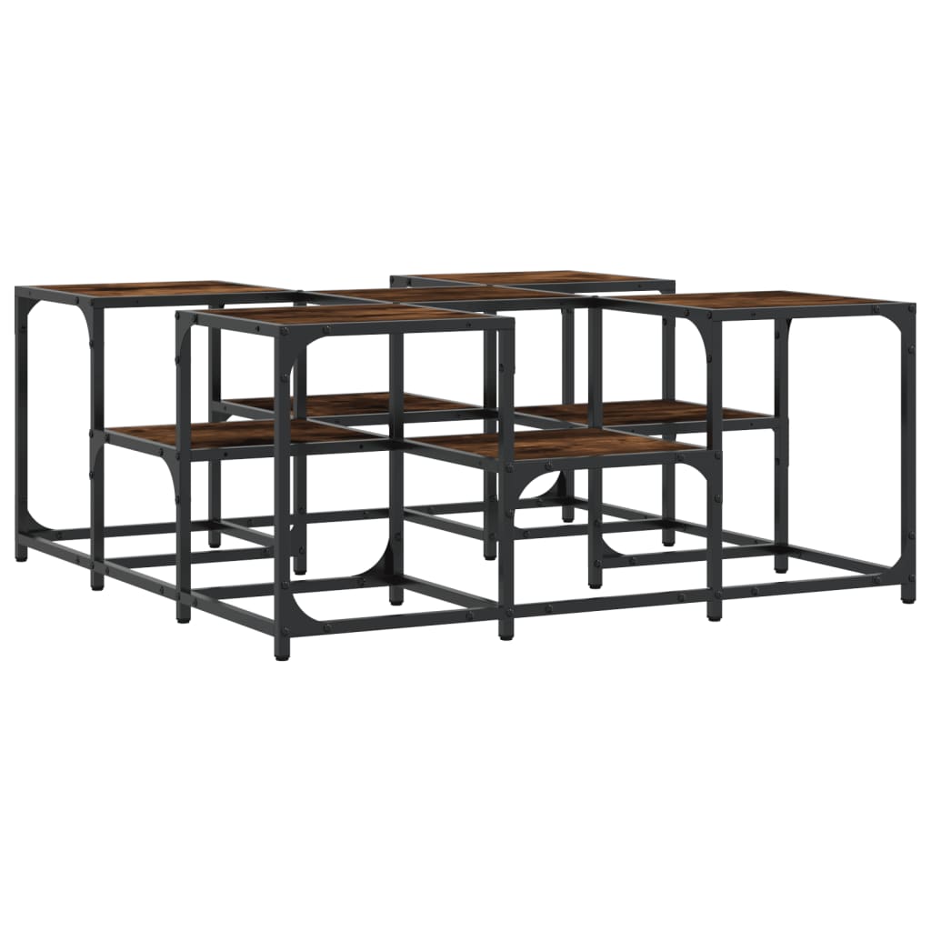Sofabord røget eg 91x91x40 cm træmateriale