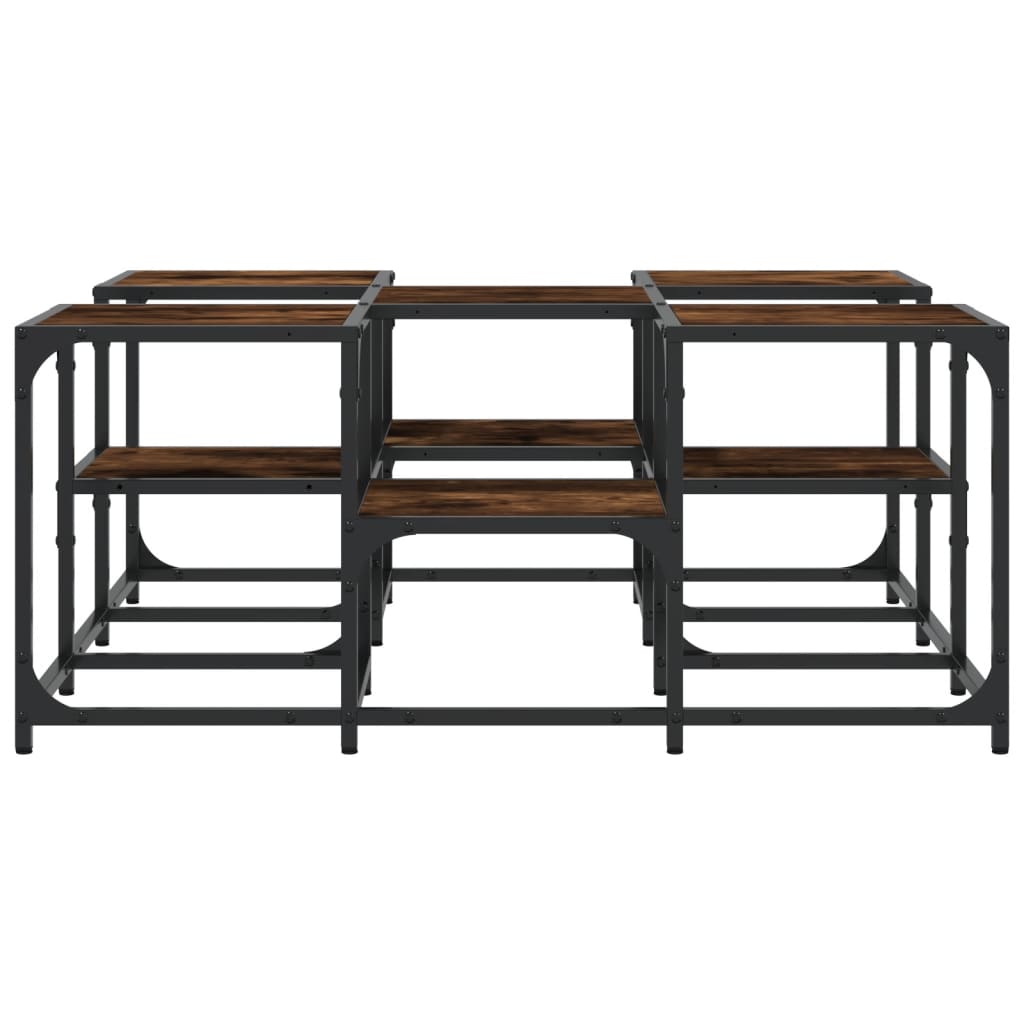 Sofabord røget eg 91x91x40 cm træmateriale