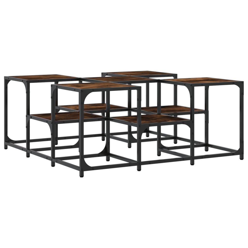 Sofabord røget eg 91x91x40 cm træmateriale
