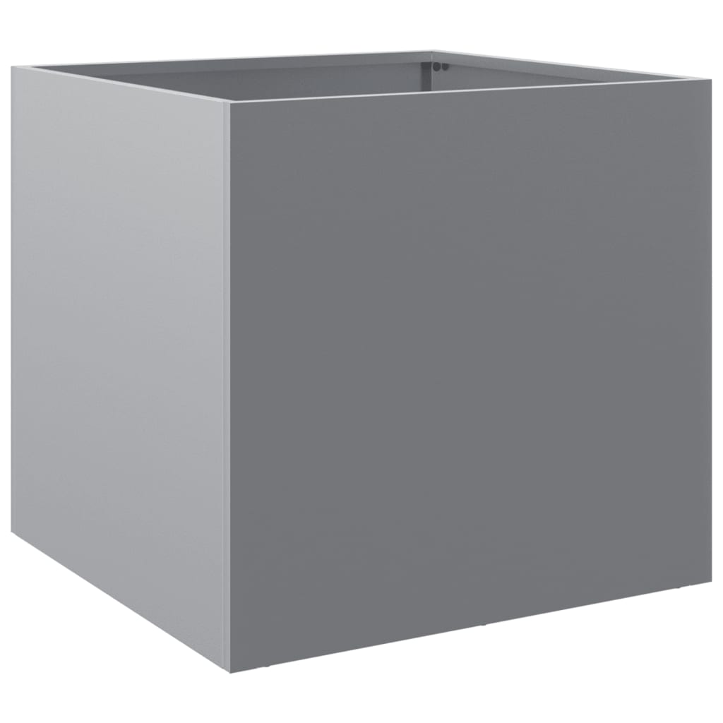 Plantepotte Sølv 42x40x39 cm Galvaniseret stål