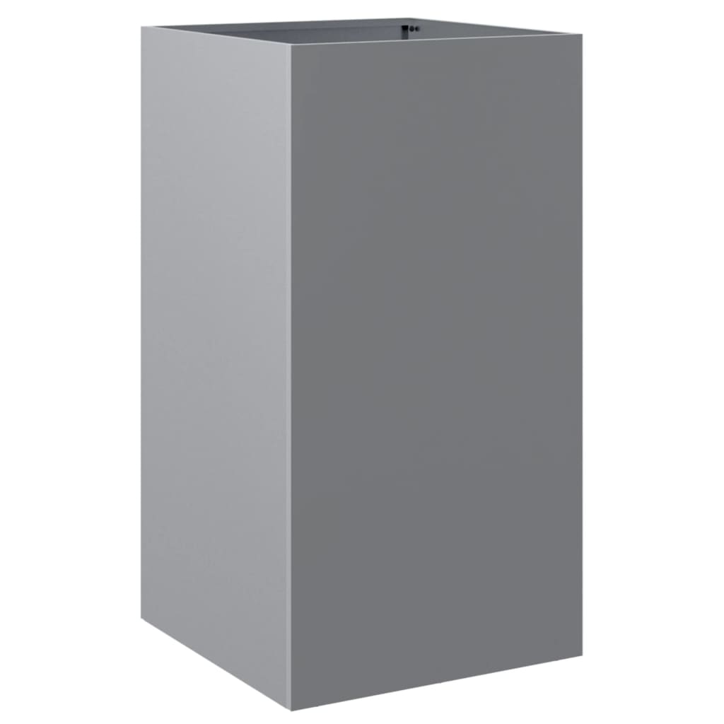 Plantepotte Sølv 42x38x75 cm Galvaniseret stål