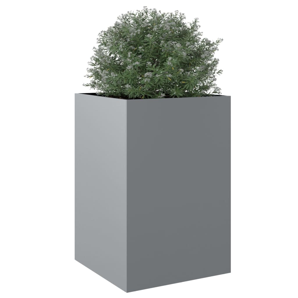 Plantepotte Sølv 52x48x75 cm Galvaniseret stål