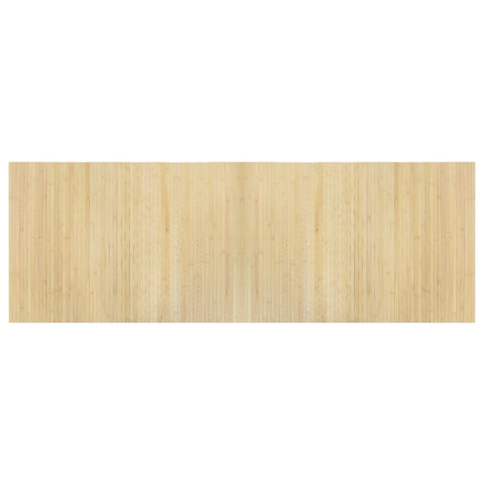 Teppich Rechteckig Hell Natur 70x200 cm Bambus