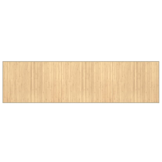 Teppich Rechteckig Hell Natur 80x300 cm Bambus