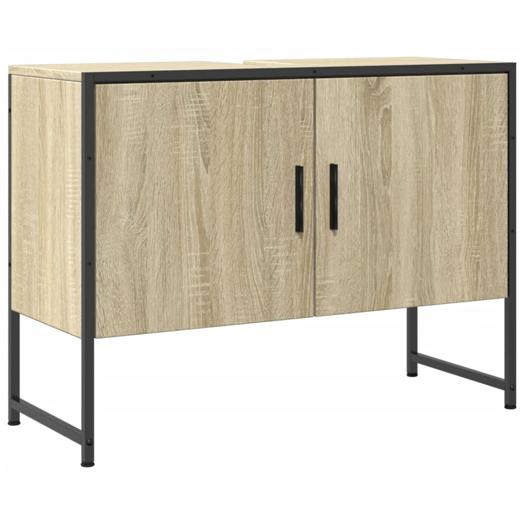 Håndvask underskab Sonoma eg 80x33x60 cm træmateriale