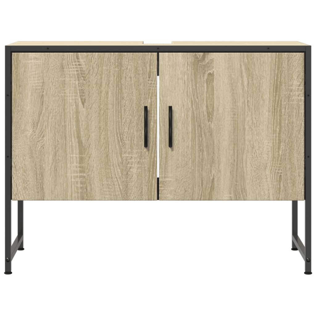 Håndvask underskab Sonoma eg 80x33x60 cm træmateriale