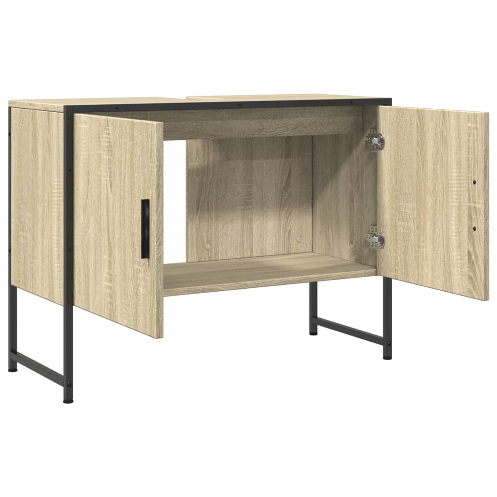 Håndvask underskab Sonoma eg 80x33x60 cm træmateriale