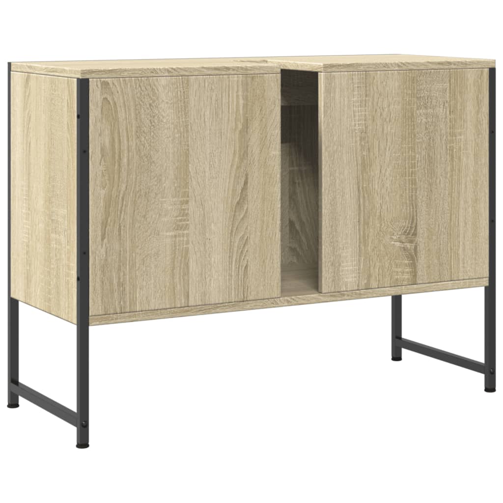 Håndvask underskab Sonoma eg 80x33x60 cm træmateriale