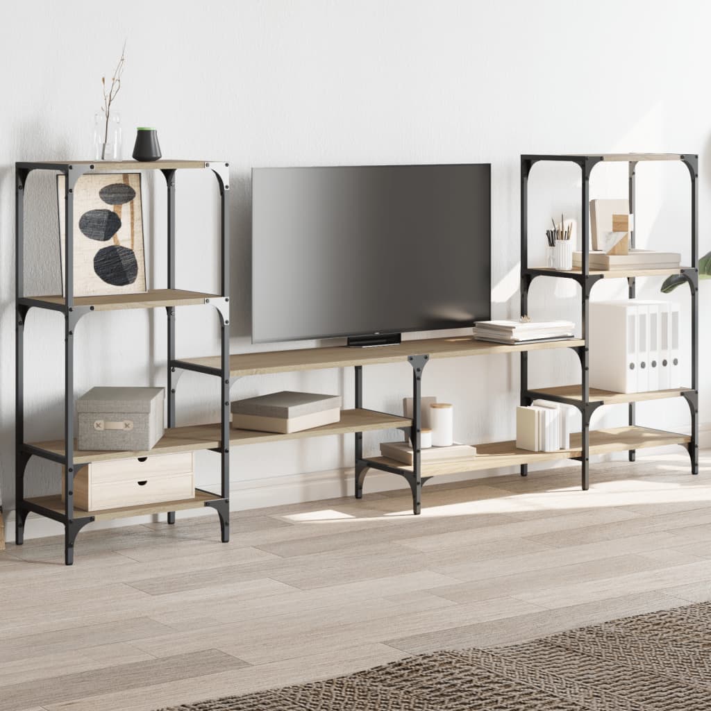 Tv-møbel Sonoma eg 206,5x28,5x95 cm træmateriale